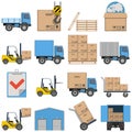 Vector Flat Icons - Shipping