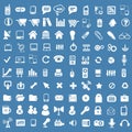 Vector flat icons with various themes