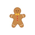 Cute cartoon gingerbread man