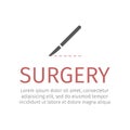 Vector illustration of scalpel icon Royalty Free Stock Photo