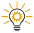 Vector Flat Innovation Bulb Icon