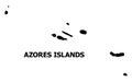 Vector Flat Map of Azores Islands with Caption