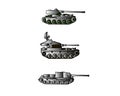 Vector the flat military tank with a gun and a machine gun. For infographic, the historical websites and books and magazines.