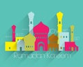 Vector Flat Muslim Mosque Graphics.