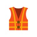 Vector flat orange waistcoat