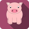 Vector flat piggy icon