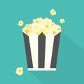 Vector Flat Popcorn Illustration