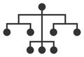 Vector Flat Script Tree Icon Royalty Free Stock Photo