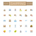 Vector Flat Shipping Icons