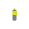 Vector flat style icon - sport bottle for water or isotonic - for logo, icon, poster, banner, healthy lifestyle, Sports bottle