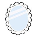 Vector flat style mirror