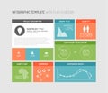 Vector flat user interface infographic Royalty Free Stock Photo