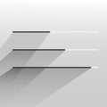 Vector flat white modern trendy design progress bar