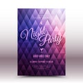 Vector Flayer Design Template Night Party Royalty Free Stock Photo