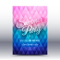 Vector Flayer Design Template Summer Party Royalty Free Stock Photo