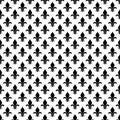 Vector fleur de lis seamless pattern in black and white