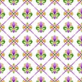 Vector Fleur de Lis Seamless Pattern