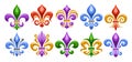 Vector Fleur de Lis set