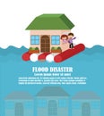 Vector of Flood Disaster