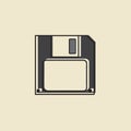 Vector of floppy disk icon design Royalty Free Stock Photo