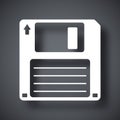 Vector floppy disk icon Royalty Free Stock Photo