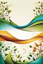 vector floral background with leavesvector floral background with leavesabstract background with