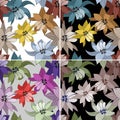 Vector floral background. Summer color. Seamless floral background. Seamless vector pattern. Surface pattern design