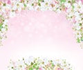 Vector floral background. Royalty Free Stock Photo