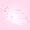 Vector floral banner, card, label, background with light. Lovely floral flyer. Cover of light and colors.