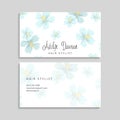 vector floral business card set Royalty Free Stock Photo