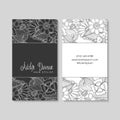 vector floral business card set Royalty Free Stock Photo