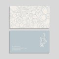 vector floral business card set Royalty Free Stock Photo