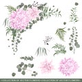 Vector floral corner Royalty Free Stock Photo