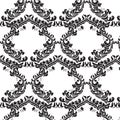 Vector floral damask pattern background Royalty Free Stock Photo