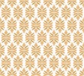 Ornamental Arabesque floral tiles seamless vector pattern. Abstract Flower Background. Royalty Free Stock Photo