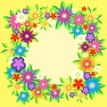 Vector floral frame Royalty Free Stock Photo