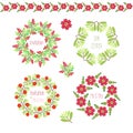 Vector Floral Frame Collection