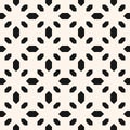Floral geometric seamless pattern. Simple minimal vector ornament with small flower shapes, diamonds. Royalty Free Stock Photo