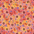 Vector floral grunge pattern with ditsy flowers Royalty Free Stock Photo