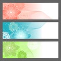 Vector floral illustration background. Horizontal Royalty Free Stock Photo