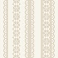 Vector Floral lace vintage rustic seamless pattern Royalty Free Stock Photo
