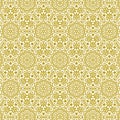 Vector floral line seamless background in traditional greek ethnic style 1