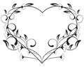 Vector floral love frame
