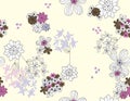 Vector floral seamless pattern