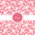Vector floral seamless pattern with roses.