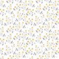 Vector floral seamless pattern surface design illustration Royalty Free Stock Photo