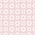 Vector floral seamless pattern. Vintage ornament in pink and beige colors Royalty Free Stock Photo