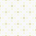 Vector floral seamless texture. Geometric pattern with small flowers, leaves Royalty Free Stock Photo