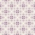 Vector floral seamless texture. Geometric pattern with small flowers, leaves Royalty Free Stock Photo