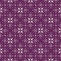 Vector floral seamless texture. Geometric pattern with small flowers, leaves Royalty Free Stock Photo